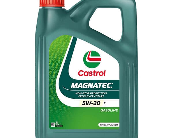 Castrol Magnatec 5w-20 E Synthetic Engine Oil with Dualock technology.