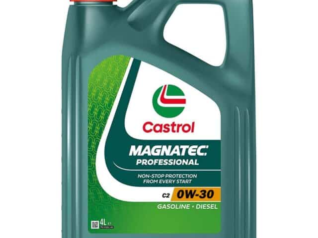 Castrol Magnatec Professional 0w-30 C2 Ford Synthetic Engine Oil with Dualock technology.