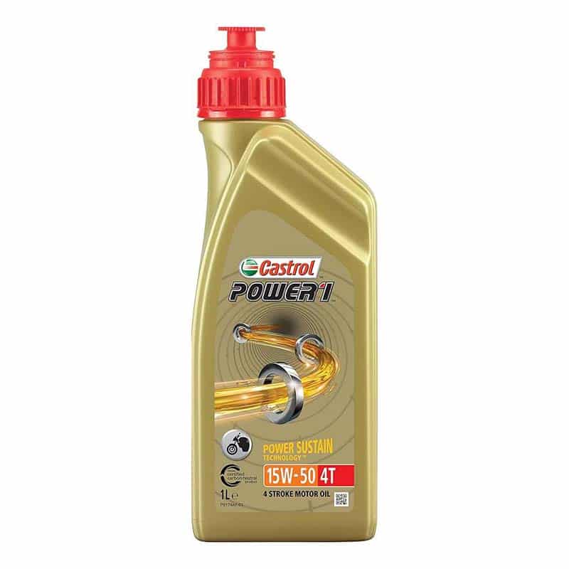 Buy Castrol Power 1-4t 15w-50 motorcycle engine oil. Suitable for all 4 stroke motorcycle engines