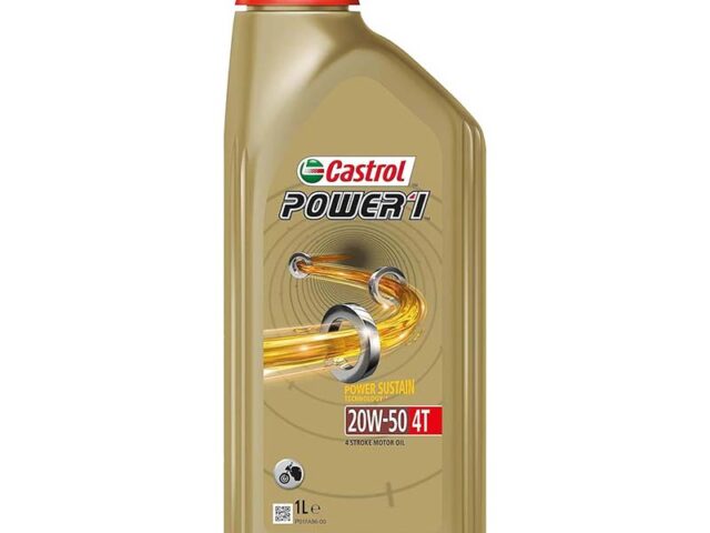 Buy Castrol Power 1-4t 20w-50 motorcycle engine oil. Suitable for all 4 stroke motorcycle engines