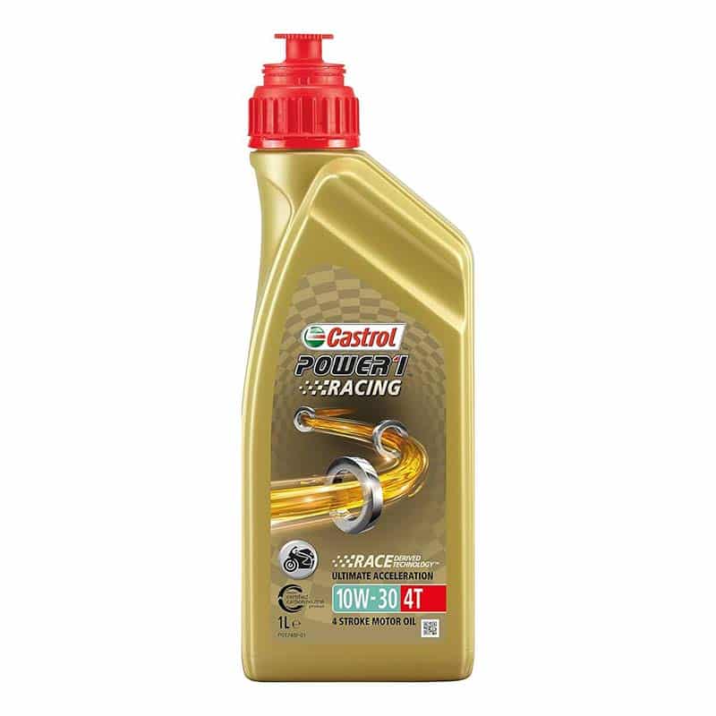 Buy Castrol Power 1 Racing 10w-30 4-stroke motorcycle engine oil. Suitable for all 4 stroke motorcycle engines