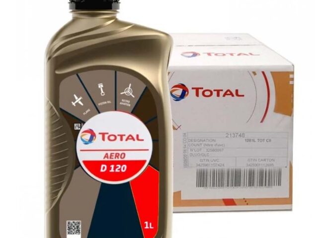 Total Energies Aero D120 Aviation Oil - Case