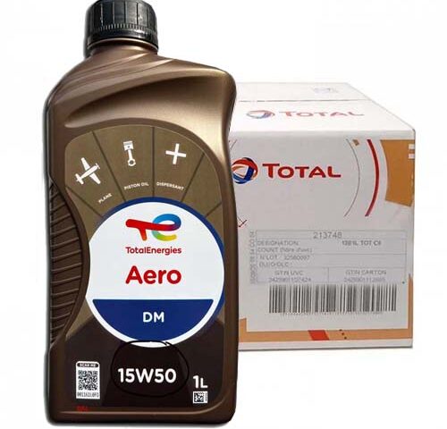 Total Energies Aero DM 15W50 Aviation Oil - Case