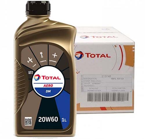 Total Energies Aero DM Aviation Oil - Case