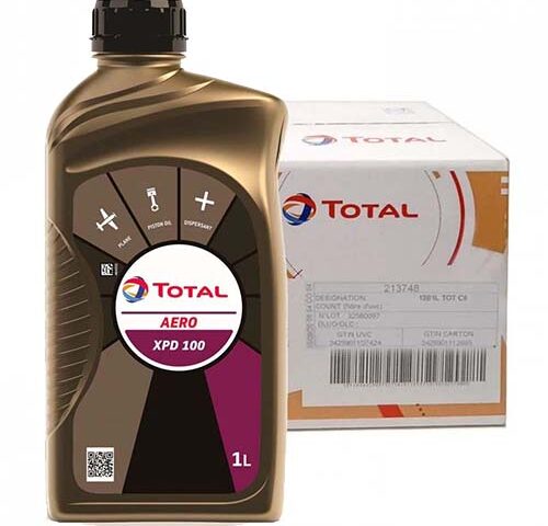 Total Energies Aero XPD 100 Aviation Oil - Case