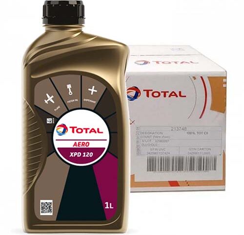 Total Energies Aero XPD 120 Aviation Oil - Case