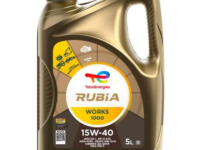 Total Rubia Works 1000 15w-40 Heavy Duty Diesel Engine Oil