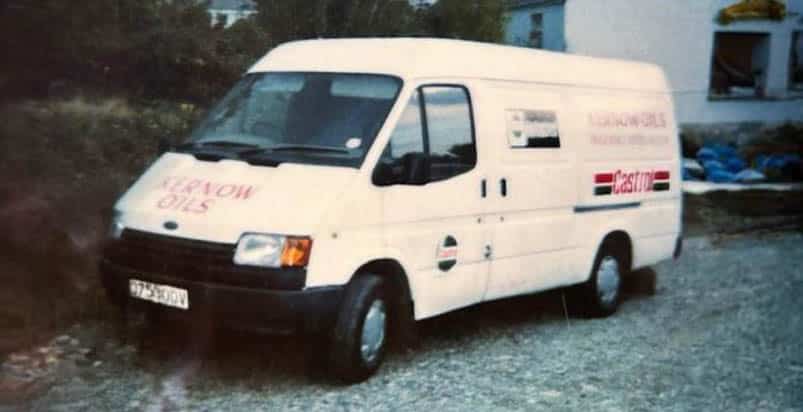 The first Kernow Oils Van - 1986 ford transit