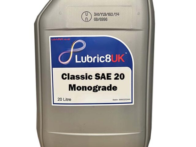 Lubric8 Classic SAE 20 Monograde Engine Oil