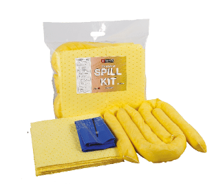 Clip-Top and Heat Sealed Spill Kits - For Cleaning Up Small Leaks & Spills Quickly