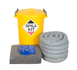 Spill Kits - Round Drum Workplace Spill Kits for Small To Medium Sized Spills