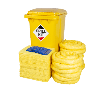 Wheeled Spill Kits - For Workplaces With Potenitally Large Volumes Of Spill Risk