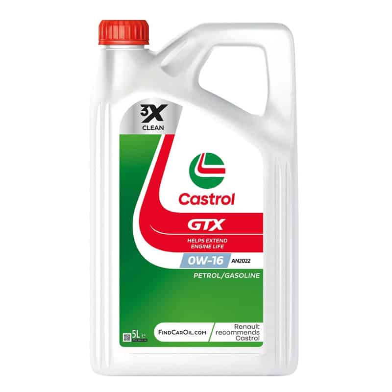 Castrol GTX 0w-16 AN2022 Synthetic Engine Oil - 5l