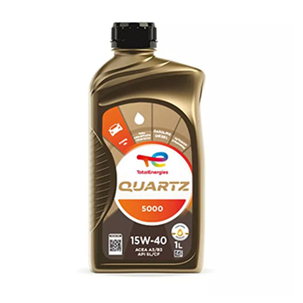 Total Energies Quartz 5000 15w-40 Synthetic Engine Oil Lubricant 1 Litre