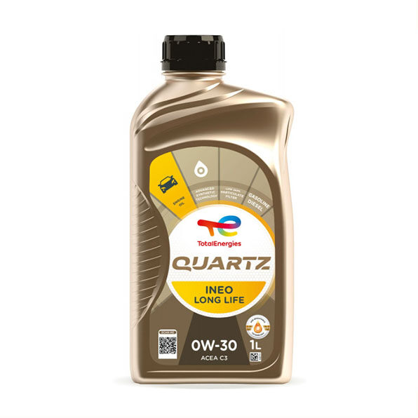 Total Energies Quartz Ineo Long Life 0w-30 Synthetic Engine Oil Lubricant 1 Litre