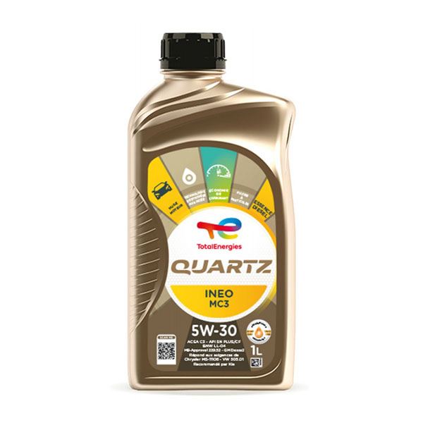 Total Energies Quartz Ineo MC3 5w-30 Synthetic Engine Oil Lubricant 1 Litre